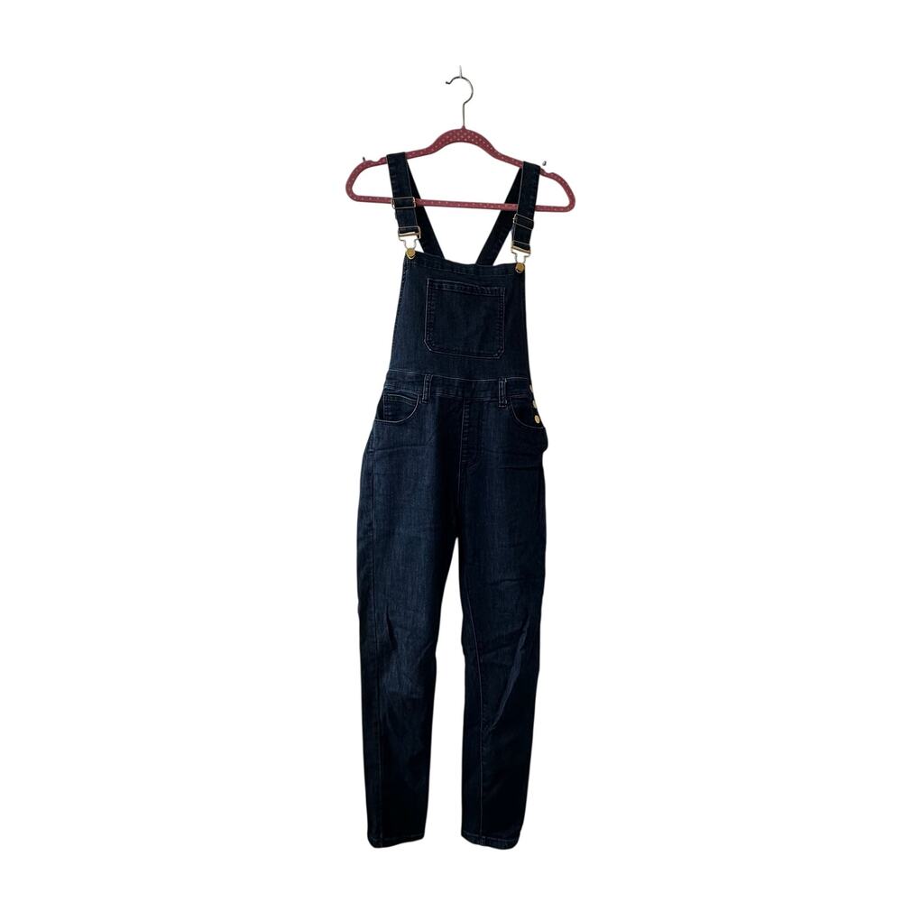 We Wore What Dark Wash Denim Overalls Size M